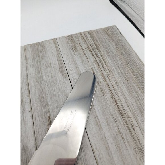 Vintage Burnco Stainless Cake Pie Serrated Spatula Server 9 1/2" Wood Handle - Picture 2 of 8